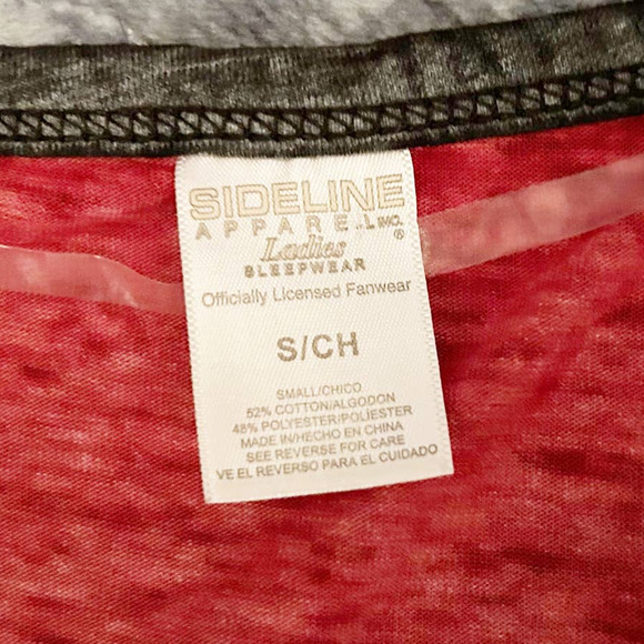 🛍️ Sideline Apparel Arkansas Razorbacks Nightgown Womens Size S NEW - Picture 3 of 6